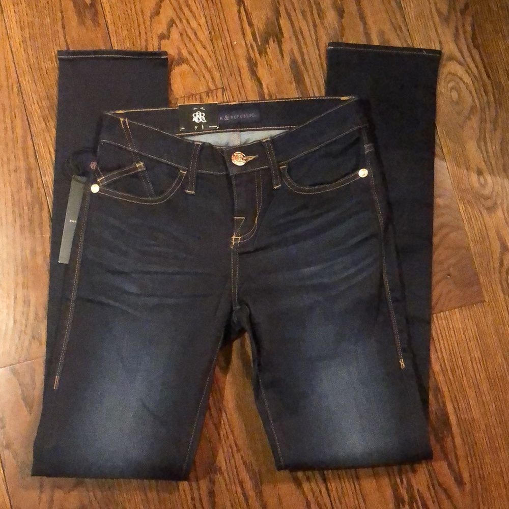 Rock & Republic Womens Skinny Low Rise Jeans Size 4M